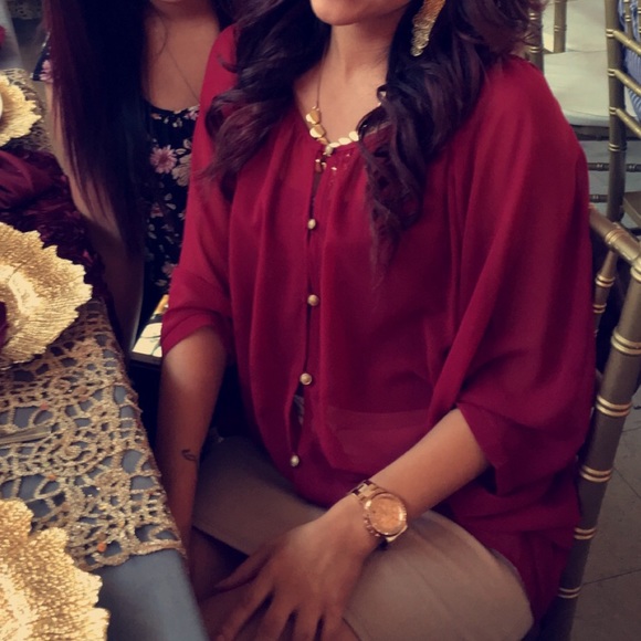 Foreign Exchange Sheer Dressy Top - Picture 3 of 4